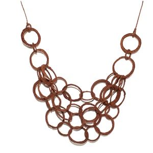 Iraca Palm Necklace Brown